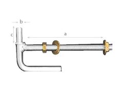 Gallagher Lock Through Gudgeons - Various Sizes -A (350mm) B (20mm) C (50mm)