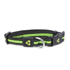 Double Layer Reflective Mesh Collar-Green-Large