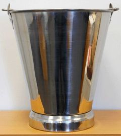 10 Litre Stainless Steel Bucket with Chime (stand)