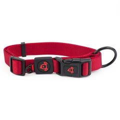 Bainbridge Nylon Dog Collar Premium-Red-Large