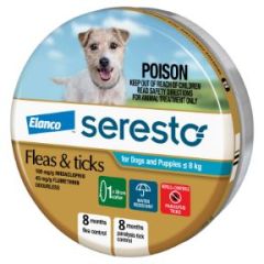 Seresto Flea & Tick Dog Collar Up To 8 Kg