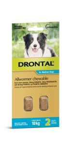Drontal Allwormer Medium Dog Chews 20 Pack