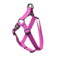 Nylon Step in Harness Premium-Pink-Medium