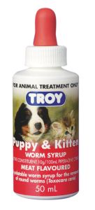 Troy Puppy & Kitten Wormers 50mls