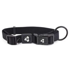 Bainbridge Nylon Dog Collar Premium-Black-Large
