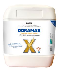 HRC Doramax Pour-On Endectocide for Cattle 15L