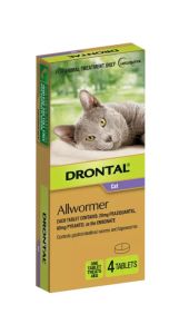 Drontal Cat Ellipsoid 4kg 4 Tablets