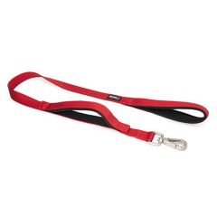 Premium Sport Dog Lead with Safety Handle - 1.5cm x 120cm - Red