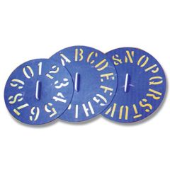 Clockface Plastic Stencils - A-Z Each