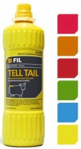 Yellow FluroTell Tail Tail Paint 1 Litre