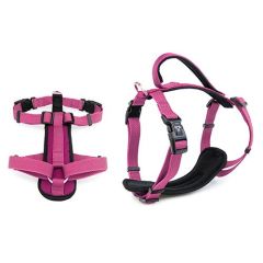 Premium Sport Dog Harness with Safety Handle - L - Pink