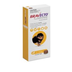 Bravecto Chew Dog Very Small 2-4.5kg Yellow 2 pack