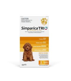 Simparica Trio for dogs & puppies 1.3-2.5Kg 3 pack