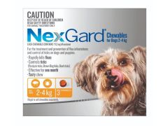 NexGard Chewable Flea & Tick Treatment -2-4kg 6 Pack