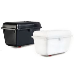 Plastic Water Tank with Cover - Black