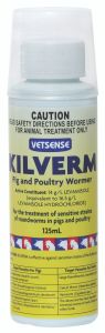 Kilverm Pig & Poultry Wormer 125 ml