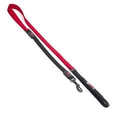 Nylon Dog Lead Premium with Shock Absorb-Red