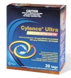 Cylence Ultra Insecticidal ear tag for cattle 20 Tags