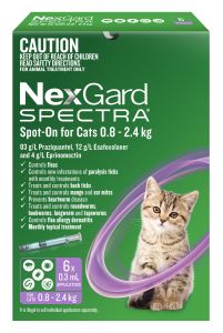 Nexgard SPECTRA Cats Spot On 0.8-2.4kg 6 Pack