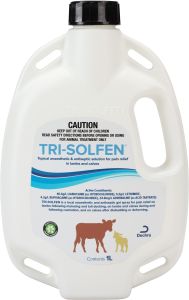 Trisolfen 1L Topical anaesthetic lambs & calves