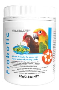 Vetafarm Probotic Soluble Probiotic For Dogs, Cats, Caged Bird and Chicks 90g