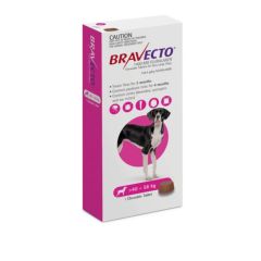 Bravecto Chew Dog Very Large 40-56kg Pink 2 pack