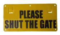 Please Shut The Gate Sign