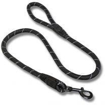 Reflective Rope Dog Lead with Rope Clip - 13mm x 120cm