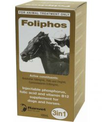 Ranvet Foliphos Injectable organic Phosphorus, Folic acid & Vitamin B12