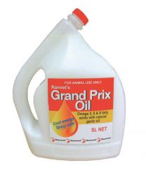 Ranvet Grand Prix Oil 5 Litre Omega-3 and Omega-6 fatty acids for Horses 