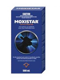 Moxistar 500mL Cattle Pour-On (Eqiv to Cydectin) 