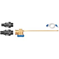 Hansen Super-Flo Brass Long Arm -15+20mm Thru Fitting
