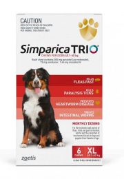 Simparica TRIO Chews For Large Dogs 40.1-60kg 6pk