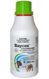 Bayer Baycox Cattle & Piglet For Treatment of Coccidiosis 250ml