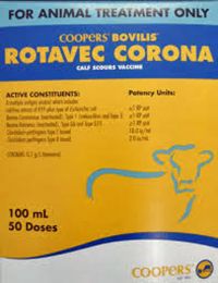 Coopers Rotavec Corona Calf Scour Vaccine 20 ml