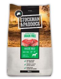 Stockman and Paddock Adult Grain Free Dry Dog Food Beef 20kg