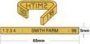 Brass Security Tags by Allflex (Nickle Stamped)