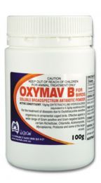 Mavlab Oxymav B 100g Soluble Broad Spectrum Antibiotic Powder For Birds