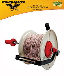 Thunderbird 3-1 Geared Reel With 300m Thundercord Electric Fence Tape