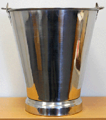 7 Litre Stainless Steel Bucket with Chime