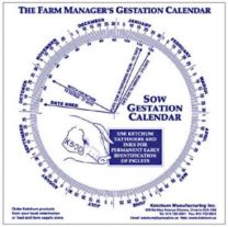 Gestation Calendar for Sow