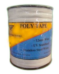 White Poly Tape 400 Meter Reel