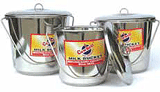 17 litre Stainless Steel Bucket with Lid