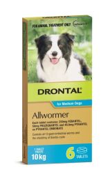 Drontal 5 Tablets Medium Dog