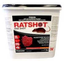 Ratshot Mice & Rat Bait, One Shot Pellets 10Kg