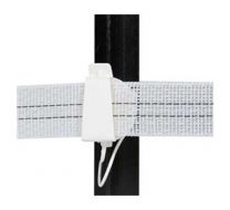 Steel Post Insulator To Suit 40mm Tape (White) 25 Pack