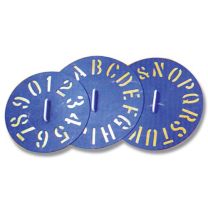 Clockface Plastic Stencils - 0-9 Each