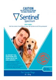 Sentinel Spectrum For Large Dogs 22-45 kg 3 Pack