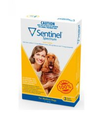Sentinel Spectrum For Medium Dogs 11- 22 kg 3 Pack