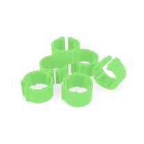 Poultry Leg Rings 15mm - Suit Standard Fowl 24 Pack-Green